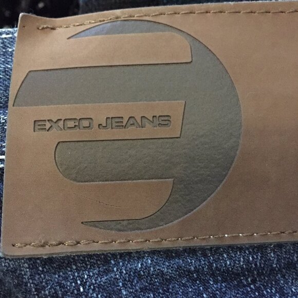 VINTAGE EXCO PATCHWORK WIDE LEG JEANS SIZE 26 - Picture 9 of 11